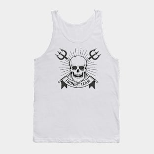 Pirate sea print with skull and crossed tridents Tank Top